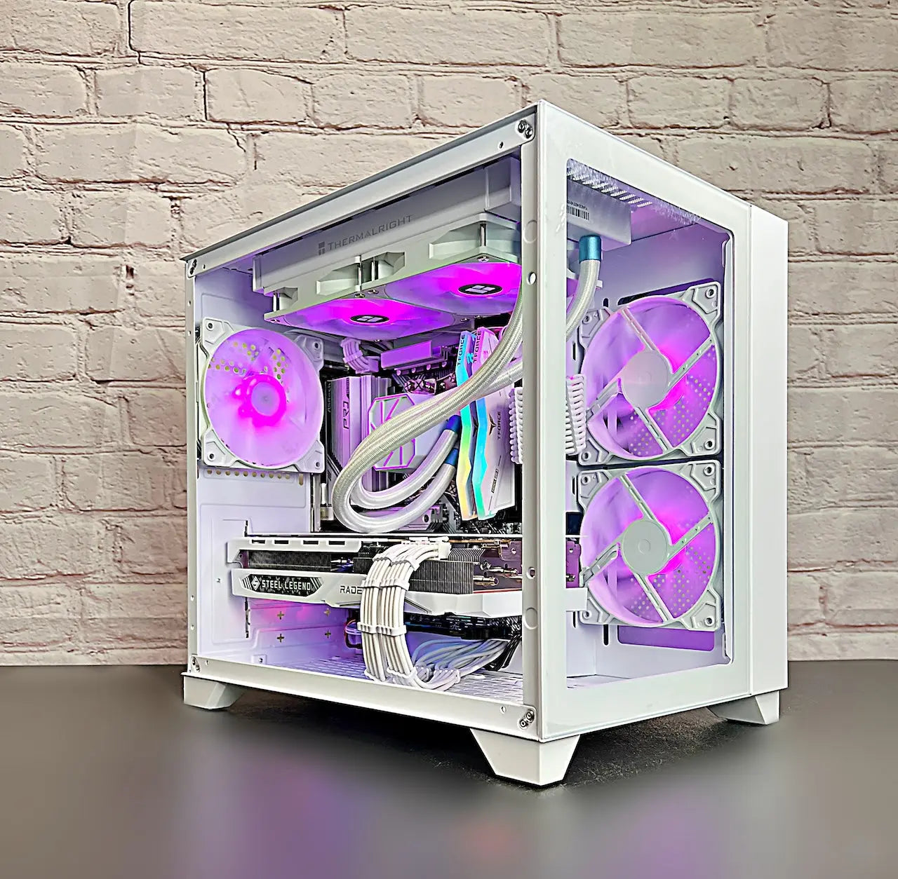 Liquid Cooled Ryzen 5 7500F RX 7800 XT 32GB DDR5 RAM 1TB M.2 WIFI 6E Win 11 Gami