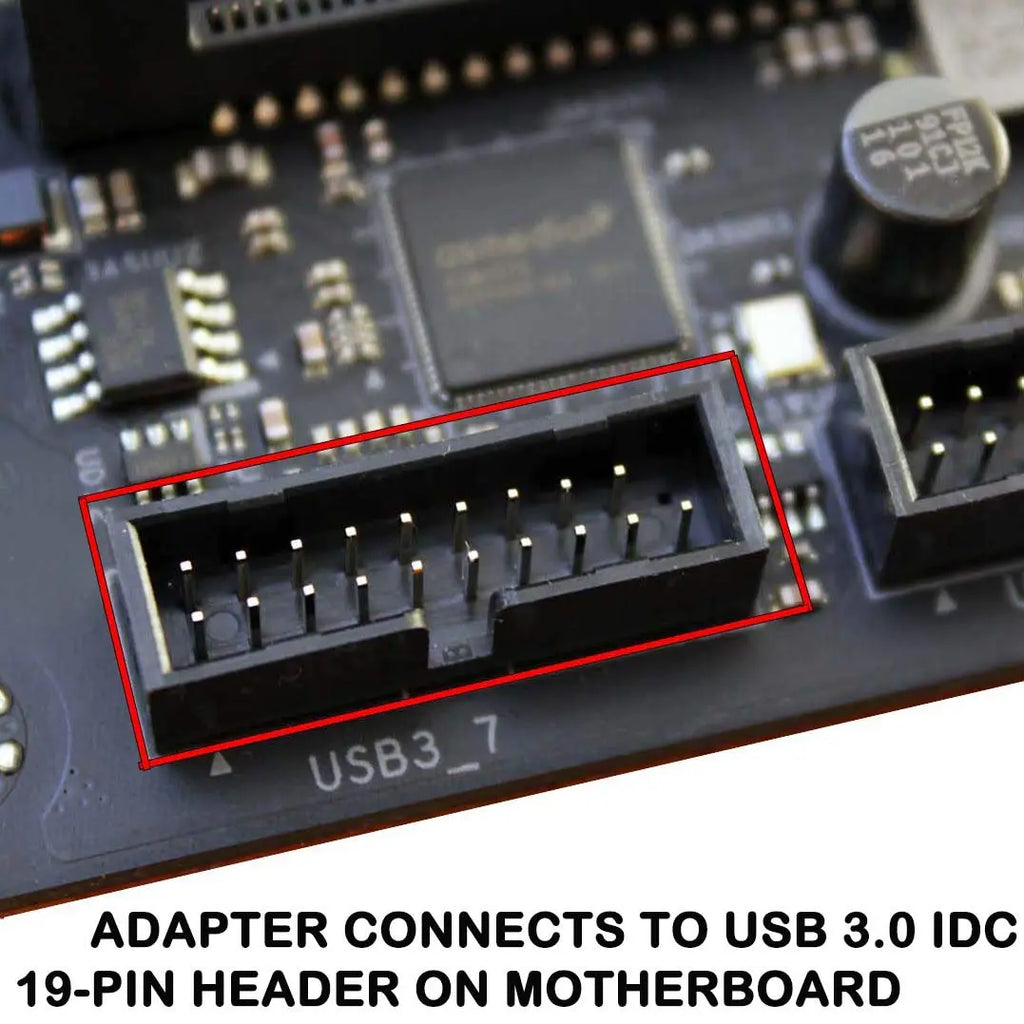 USB3.0 Internal Header to USB 3.1/3.2 Type C Front Type E Adapter 20pin to 19pin