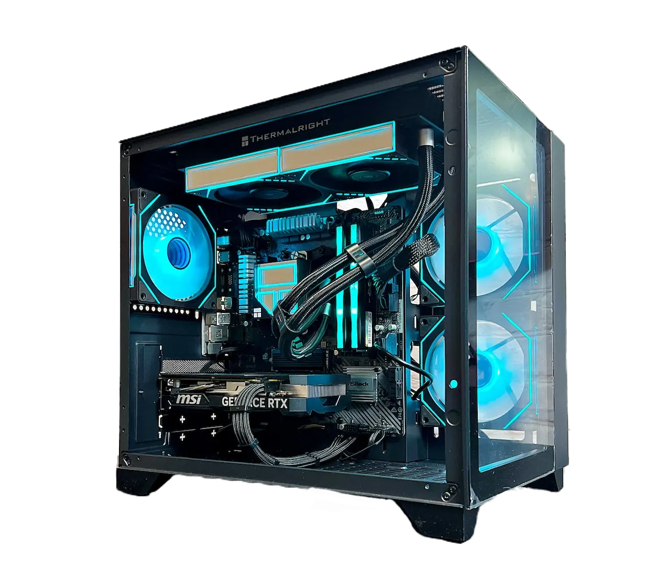 Liquid Cooled RTX 4060 Ryzen 5 5500 16GB RAM 1TB M.2 Gaming PC