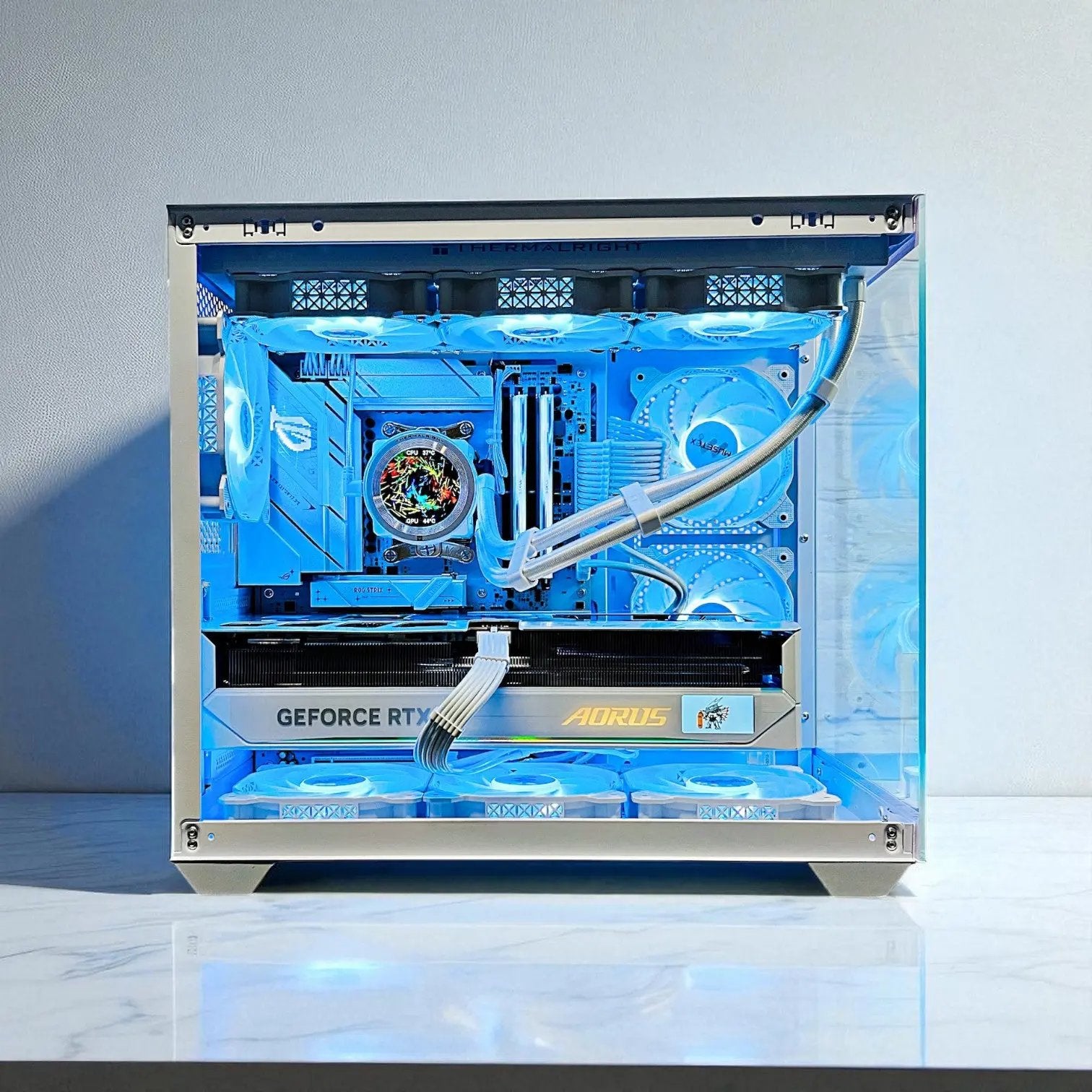 RTX 5080 AORUS MASTER Ryzen 9800X3D 32GB DDR5 2TB M.2 WIFI 7 Liquid Cooled Gaming Gaming PC Tustin System