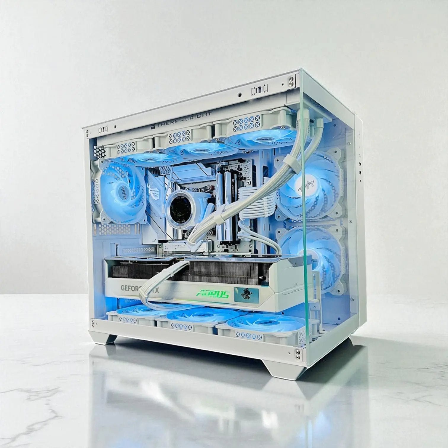 RTX 5080 AORUS MASTER Ryzen 9800X3D 32GB DDR5 2TB M.2 WIFI 7 Liquid Cooled Gaming Gaming PC Tustin System