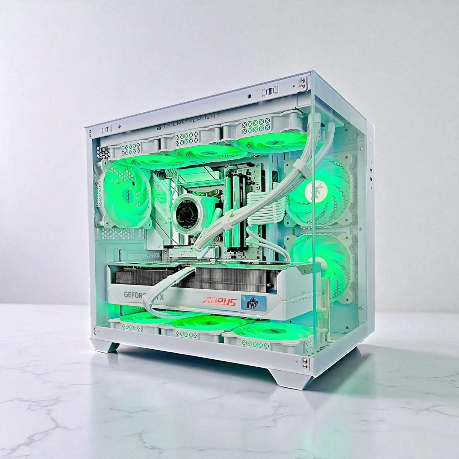 RTX 5080 AORUS MASTER Ryzen 9800X3D 32GB DDR5 2TB M.2 WIFI 7 Liquid Cooled Gaming Gaming PC Tustin System