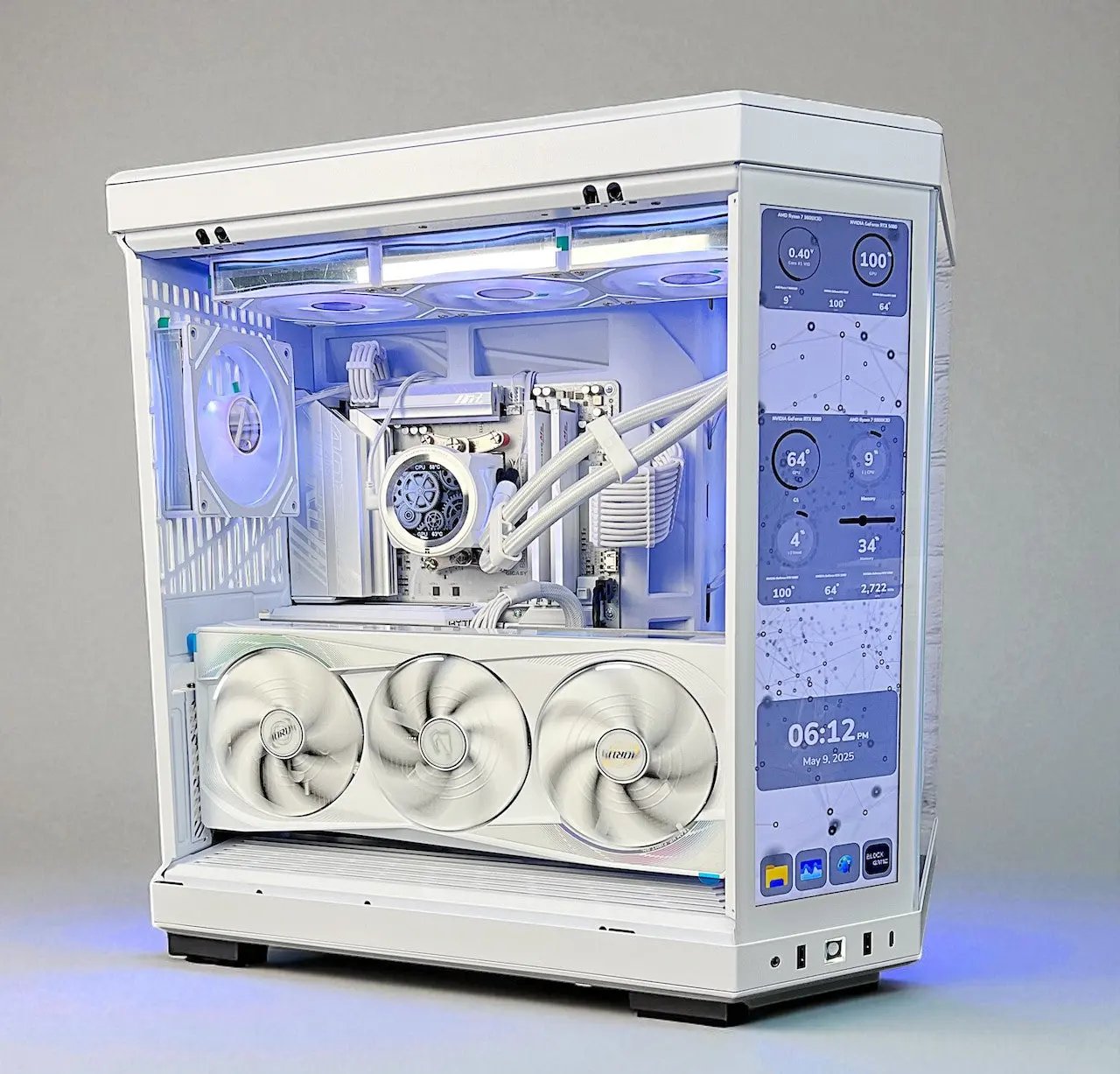 RTX 5090 MASTER ICE 9800X3D 64GB DDR5 2TB M.2 WIFI 7 HYTE Y70 TOUCH INFINITE Tustin Systems