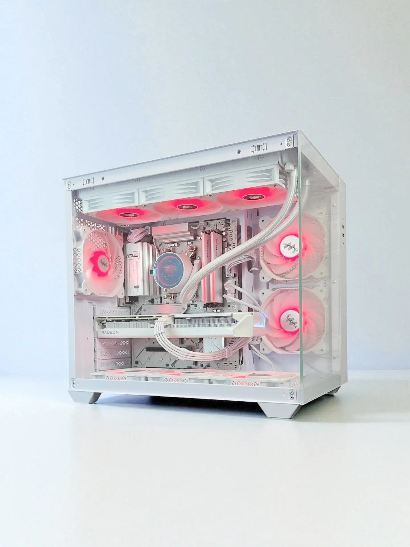 Liquid Cooled AMD RX 9060 XT 16GB Ryzen 5 8400F 16GB DDR5 1 TB M.2 Gaming PC) Tustin System