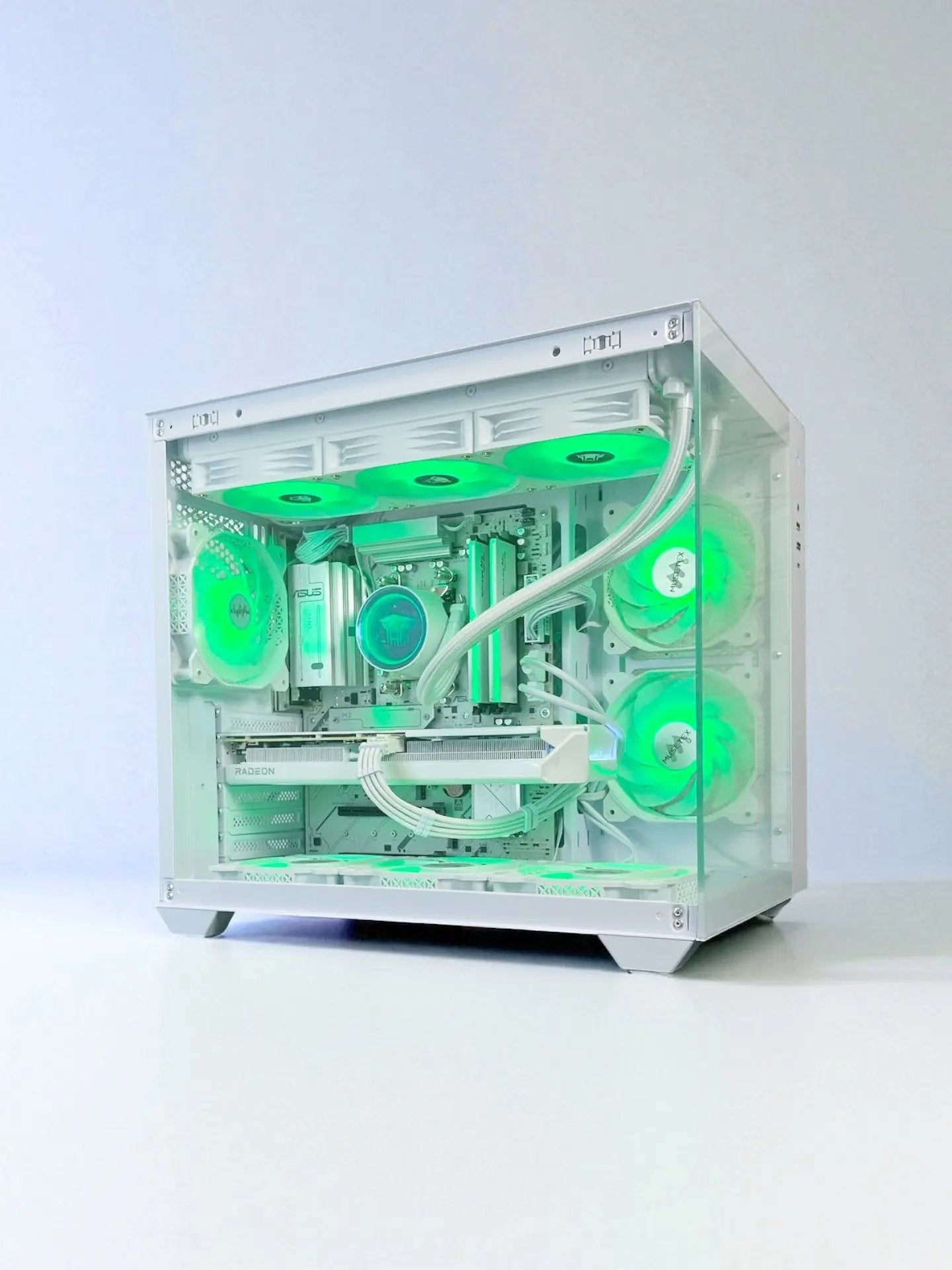 Liquid Cooled AMD RX 9060 XT 16GB Ryzen 5 8400F 16GB DDR5 1 TB M.2 Gaming PC) Tustin System