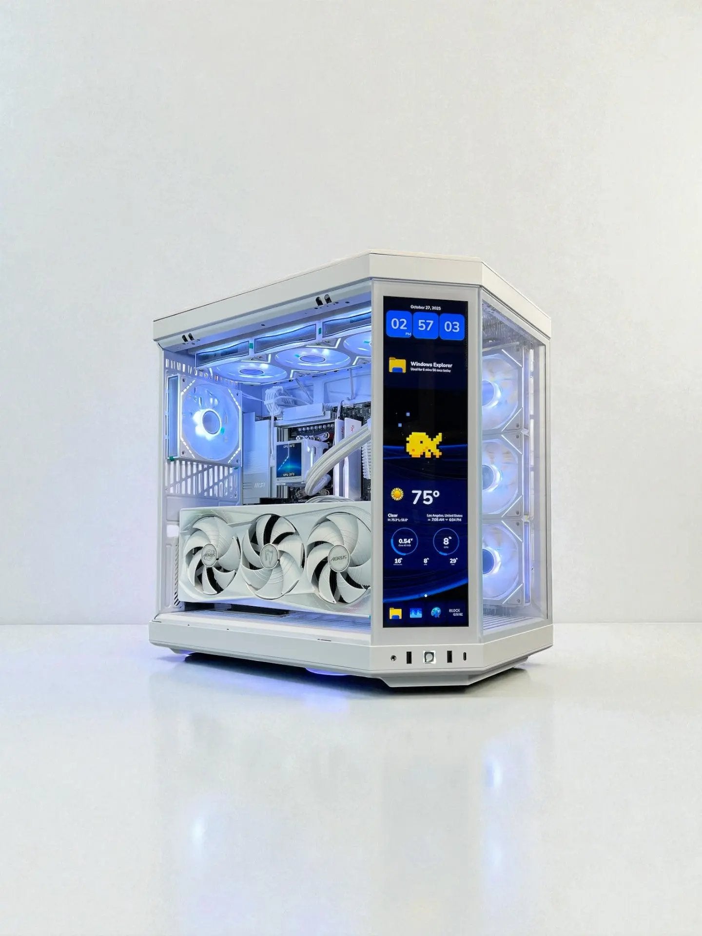 The Touch RTX 5080 Master ICE Ryzen 7 9800X3D 64GB RAM 4TB M.2 WIFI 7 Game Bundle Gigabyte