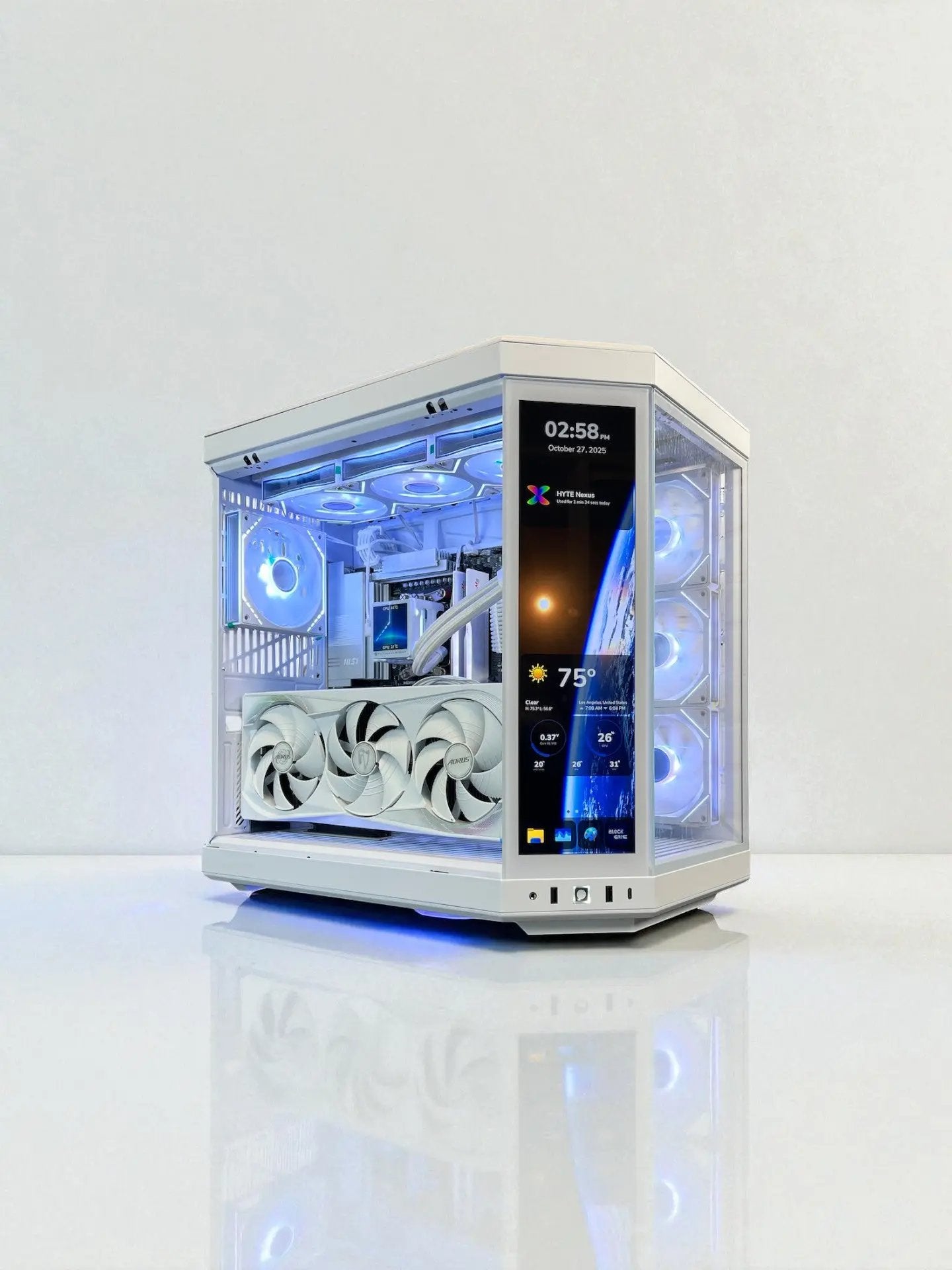 The Touch RTX 5080 Master ICE Ryzen 7 9800X3D 64GB RAM 4TB M.2 WIFI 7 Game Bundle Gigabyte