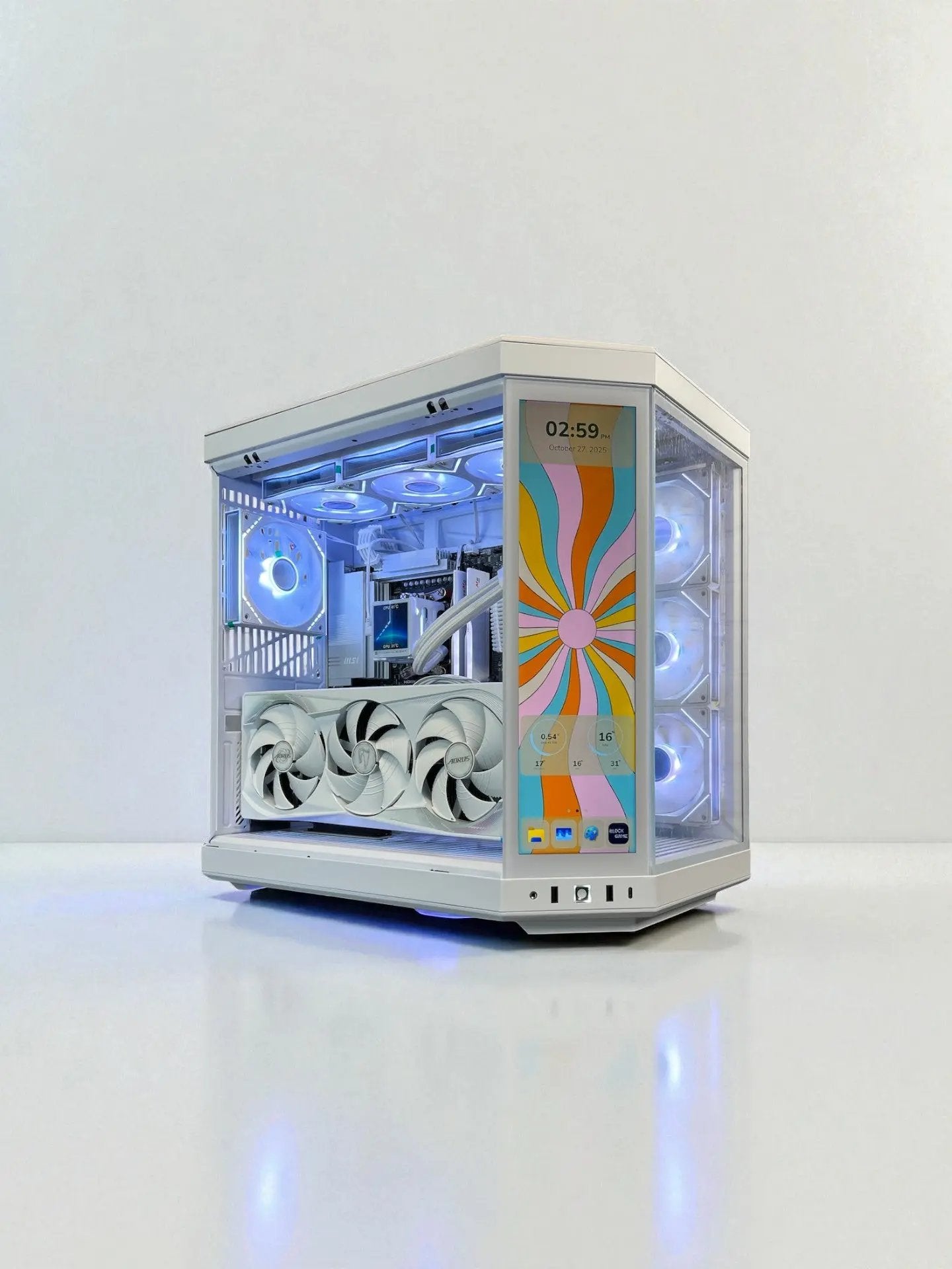 The Touch RTX 5080 Master ICE Ryzen 7 9800X3D 64GB RAM 4TB M.2 WIFI 7 Game Bundle Gigabyte