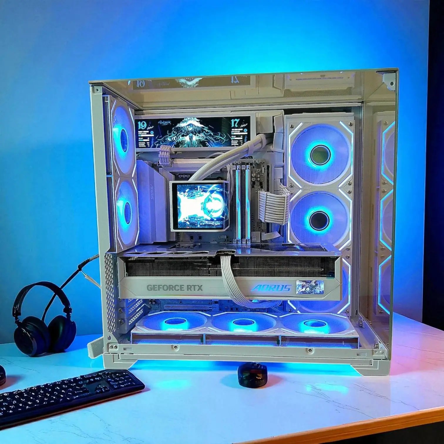The Chameleon RTX 5080 Master Ice Ryzen 9800X3D 32GB DDR5 2TB M.2 Win 11 Pro Tustin System