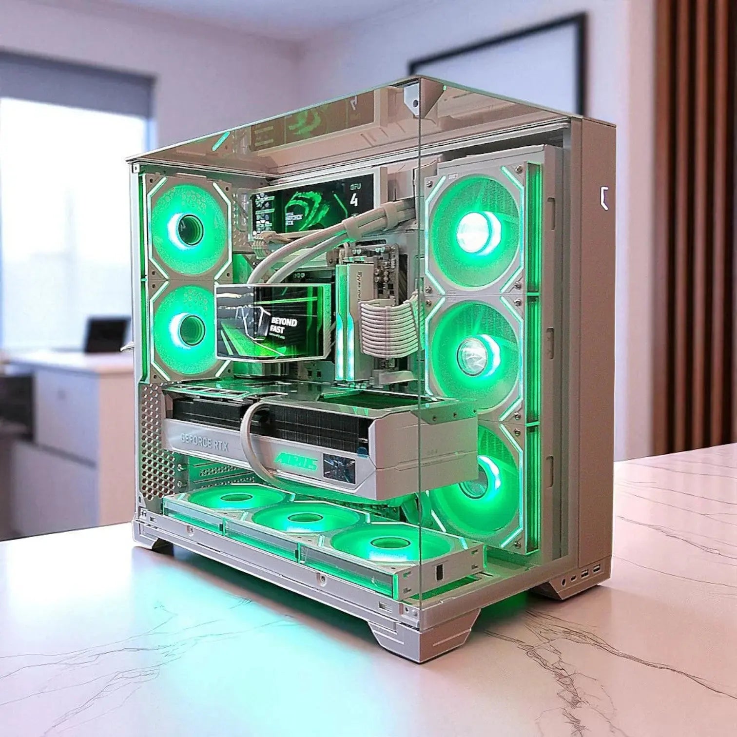 The Chameleon RTX 5080 Master Ice Ryzen 9800X3D 32GB DDR5 2TB M.2 Win 11 Pro Tustin System