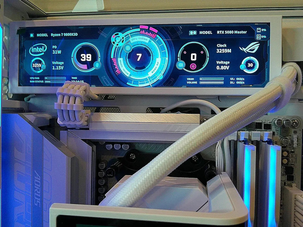 The Chameleon RTX 5080 Master Ice Ryzen 9800X3D 32GB DDR5 2TB M.2 Win 11 Pro Tustin System